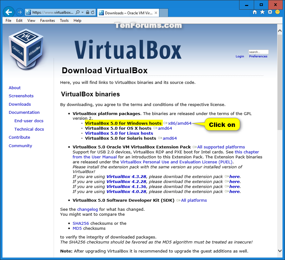 virtualbox windows 10 ooberegion